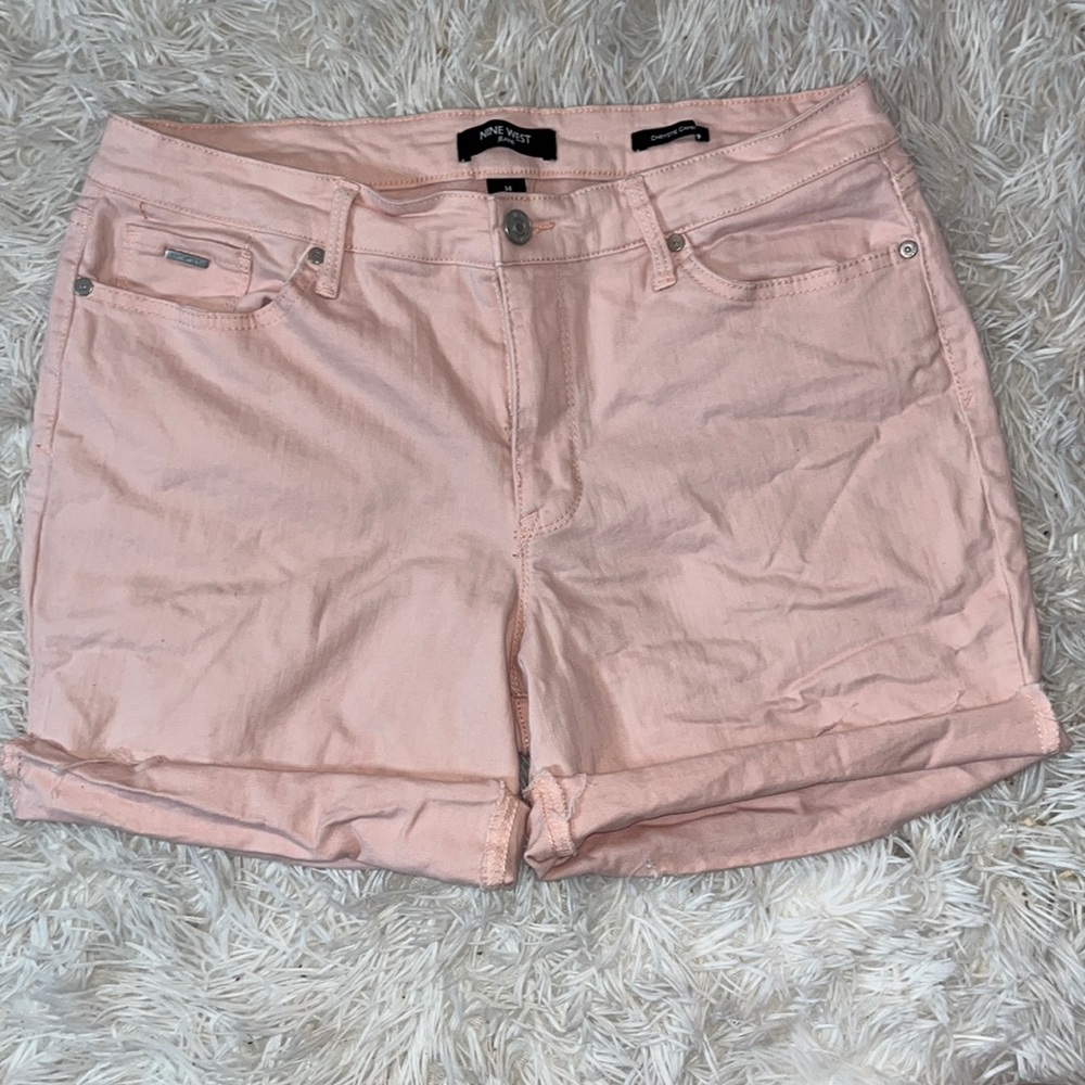 Nine West Jeans Pink Shorts 14
